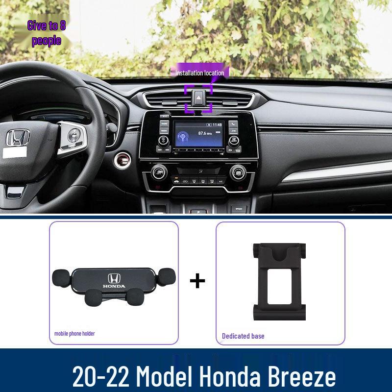 Honda Breeze Phone Holder: Air Vent Clip Mount for Navigation and Interior Accessories