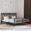 VidaXL Bed Frames Grey Solid Wood 200x200 Cm 3105337