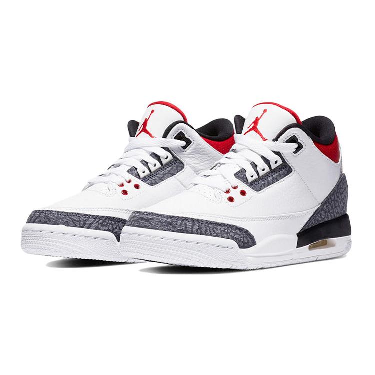 Jordan 3 Retro SE Fire Red Denim GS CZ6634-100