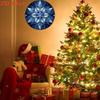 Vintage Blue Snowflake Metal Wall Sign 8x10 Inch Retro Winter Home Decor Indoor Outdoor
