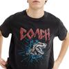 Coach Signatur Rexy Skull Rundhals T-Shirt Unisex T-Shirts Schwarz CAY57-BLK
