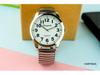 Large Number Luminous Elderly Quartz Watch with Waterproof Stainless Steel Elastic Band