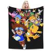 Digimon Adventure Soft Warm Blanket Kids Adult Plush Throw Blanket Novelty Outdoor Flannel Bedspread Sofa Bed Cover