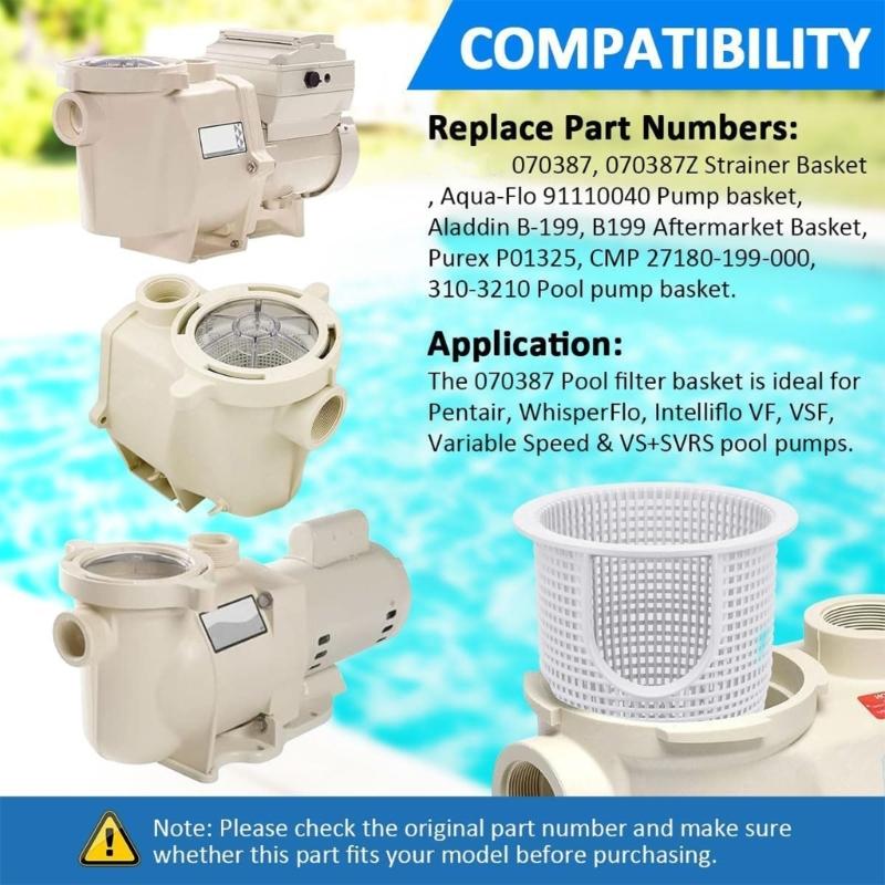 070387 Swimming Pool Skimmer Basket Strainer Pool Maintenance Equipment Debris Leaves Collector Pool Cleaning Tool