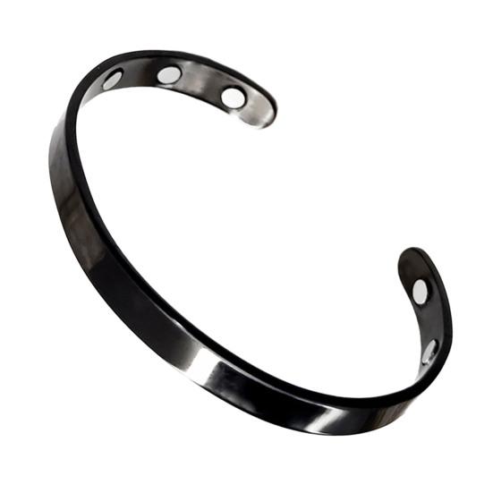 Гибкий браслет открытого дизайна подходит для любого пальца Магнитная застежка с 6 неодимовыми магнитами Форма руки Регулируемое кольцо