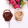 Mini Rattan Weaving Storage Basket Fruit Rattan Storage Box for Cosmetics Tea Picnic Basket