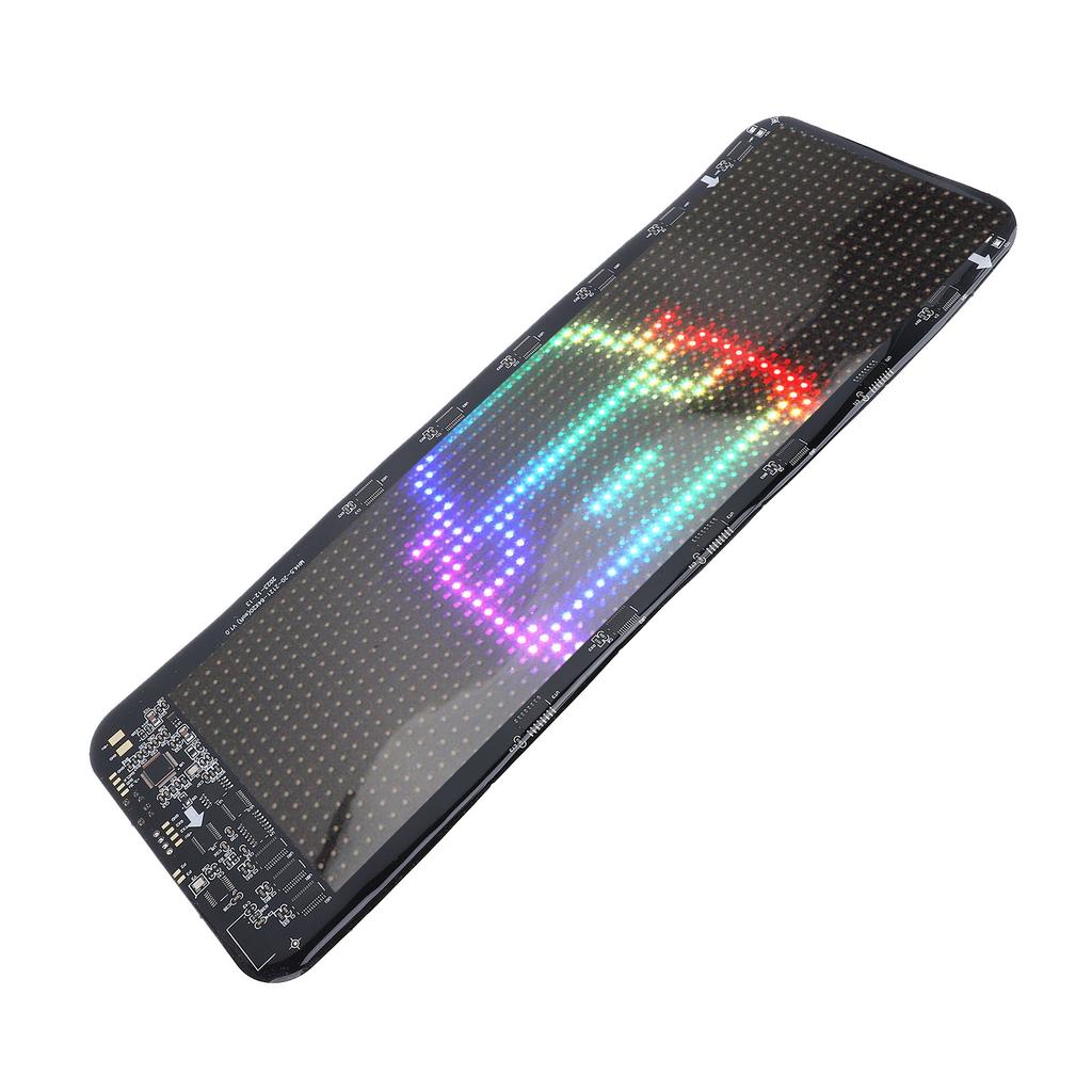 Car USB 5V LED Sign 11x32cm Bluetooth App Control Bright Programmable Custom Text Animation Pattern Display for Car RV