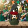 Fashion Faceless Old Man Doll Green Gnome Figurines Plush Ornaments  Patrick's Day Celebration