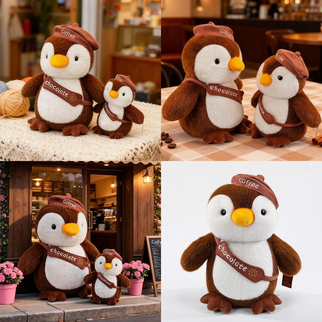 Melard Penguin Plush Toy With Soft Pp Cotton Filling For Kids Bedroom Decor