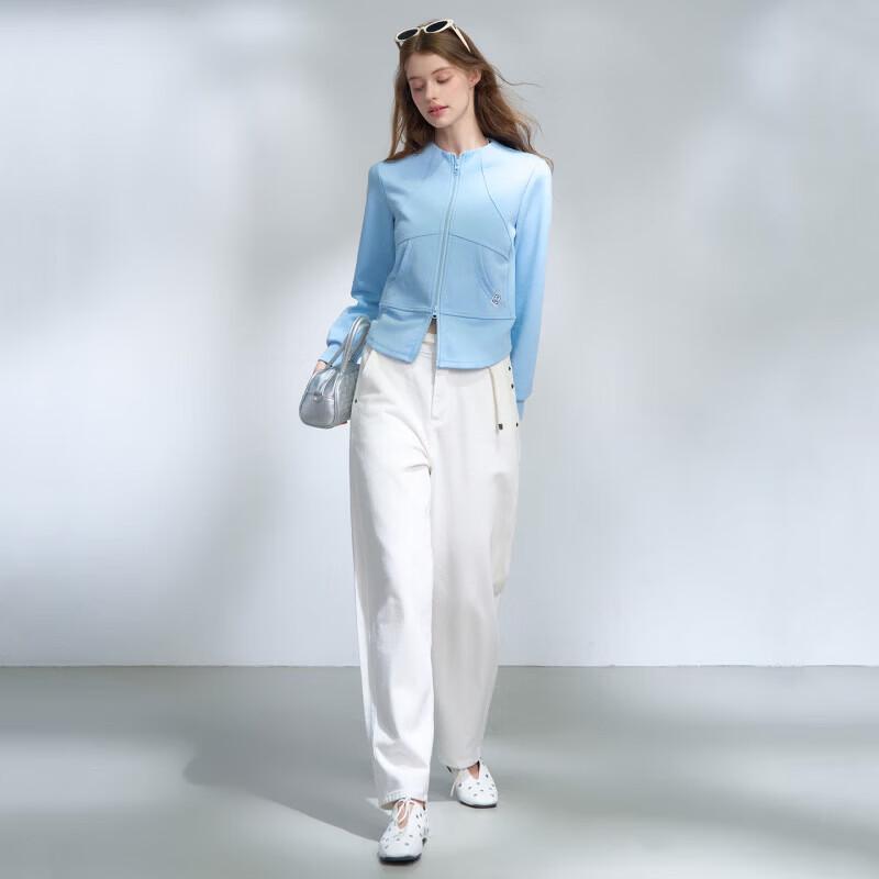 A02 Women's Fleece-Lined Stand Collar Hoodie Jacket