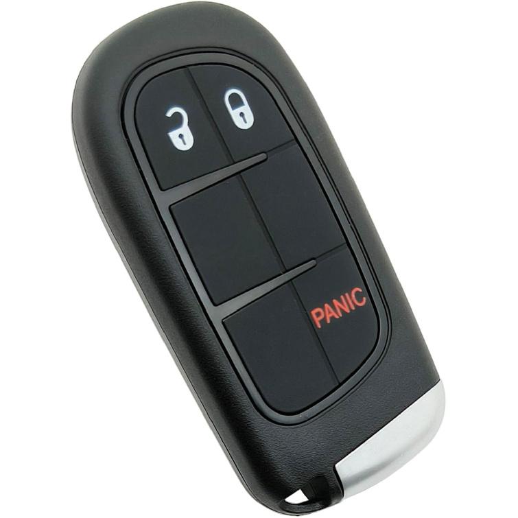 Replacement Key Fob Cover Case fit for 2013-2018 Dodge Ram 1500 2500 3500 Laramie Outdoorsman SLT SXT Pickup Truck Proximity Smart Keyless Entry