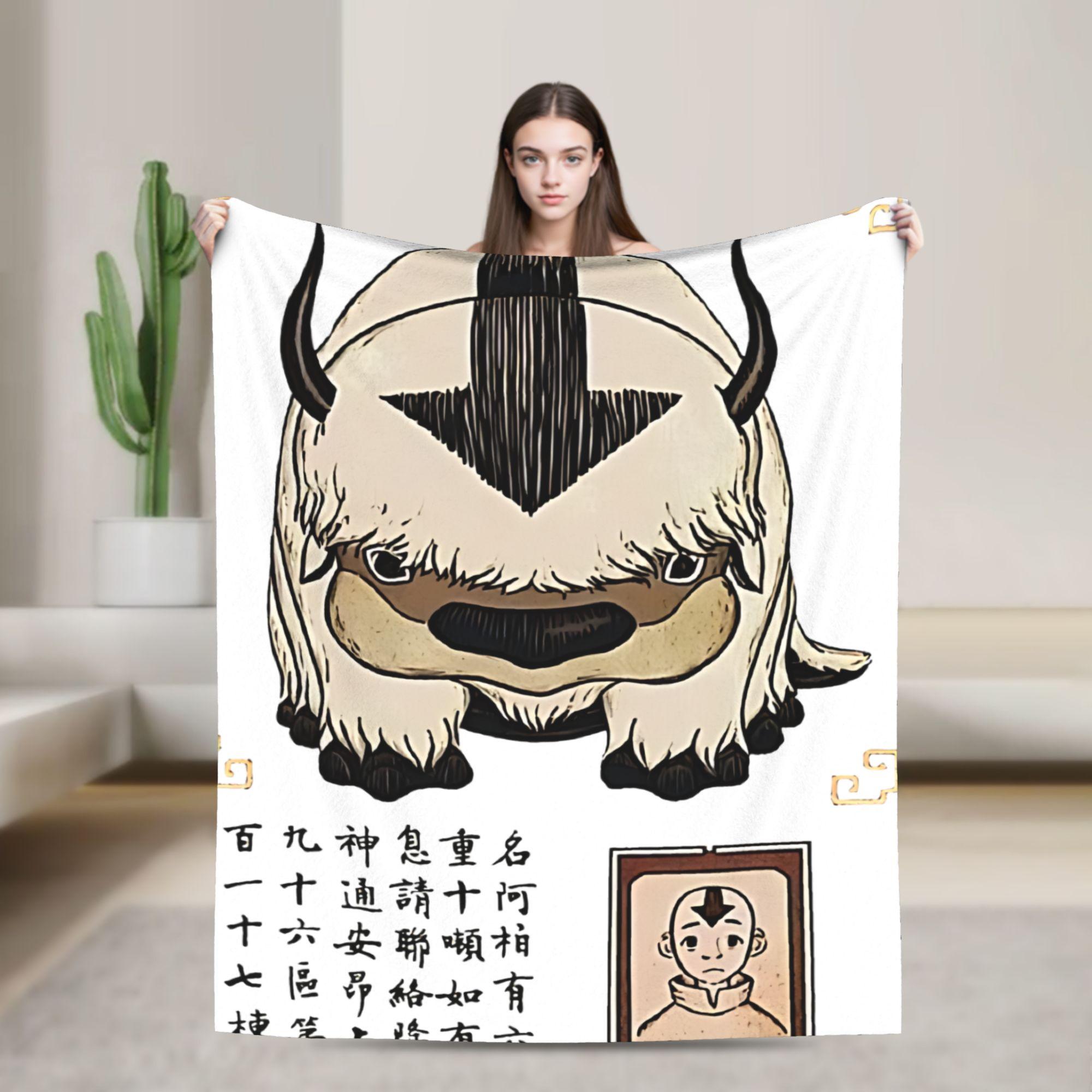 Avatar The Last Airbenders Flannel Blanket Winter  Soft Warm Throw Blanket for Children Living Room Bedspread Sofa Bed Cover 75cmx90cm