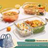 ZISIZ Glass Microwave Lunch Box