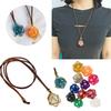 Trendy Cage Holder Necklace with Interchangeable Crystal Rope Pendant Fashionable Crystal Stone Accessory for Women