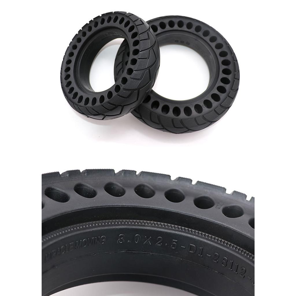 8 Inch Electric Scooter Wheel Front/Rear Electric Scooter Solid Rubber Scooter Replacement Wheels for Electric Scooter