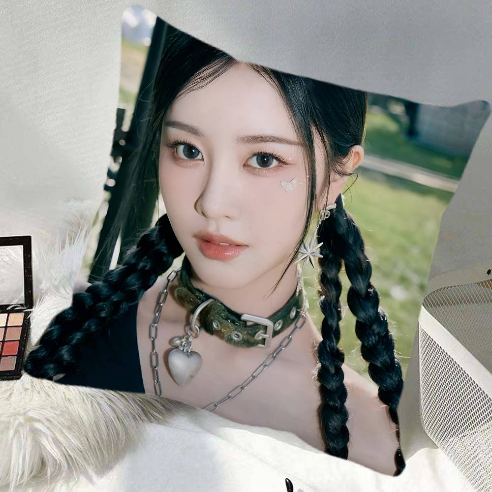 Qiana Kpop Pillow Case Square Pillow Bedroom Sofa Leisure Comfort Cushion Car Home Decoration