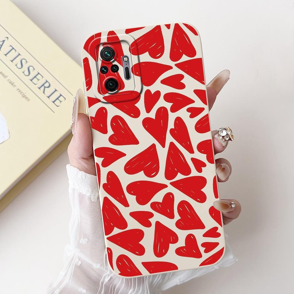 For Redmi Note 10 Pro 4G Case Cover Silicone Cute Cat Fashion Butterfly Flowers Love Funny Painted Phone Case M2101K6G M2101K6R