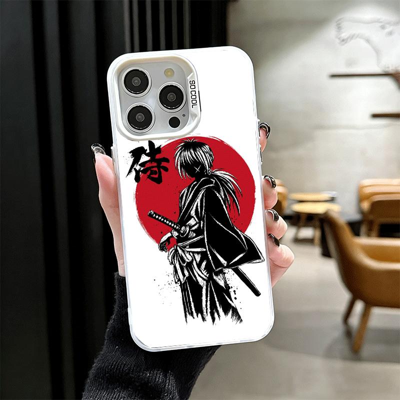 

Rurouni Kenshin Anime Soft Phone Case for iPhone 15 16 17 Pro Max 17Air 16E 14 Plus 13 12 Mini Shockproof Cover Back Shell iPhone 14