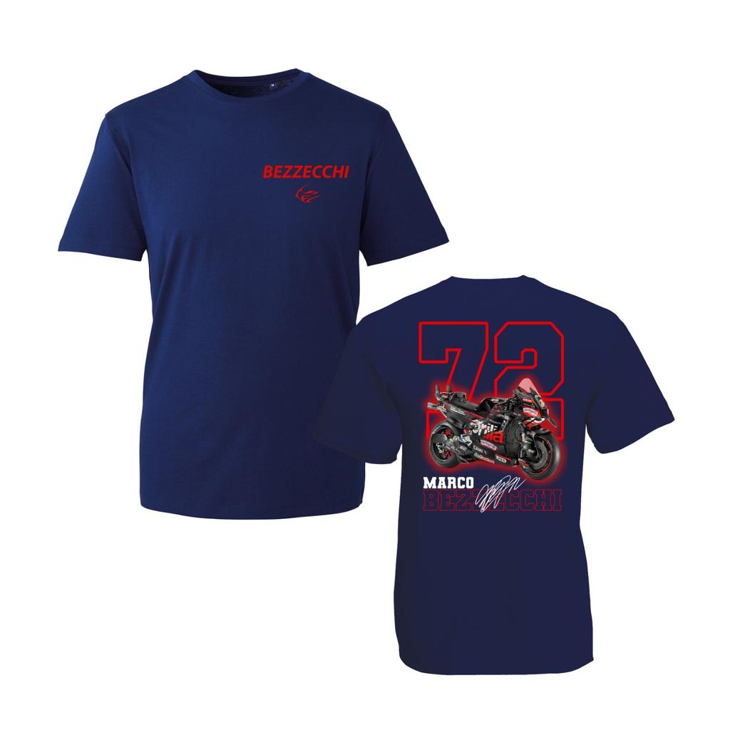 Motogp Marco Racing T-Shirt Fahrer Nummer 72 Motorrad T-Shirt Bike Liebhaber Geschenk HighEnd Luxus Unisex Stil Sowohl Unisex Als Auch Unisex