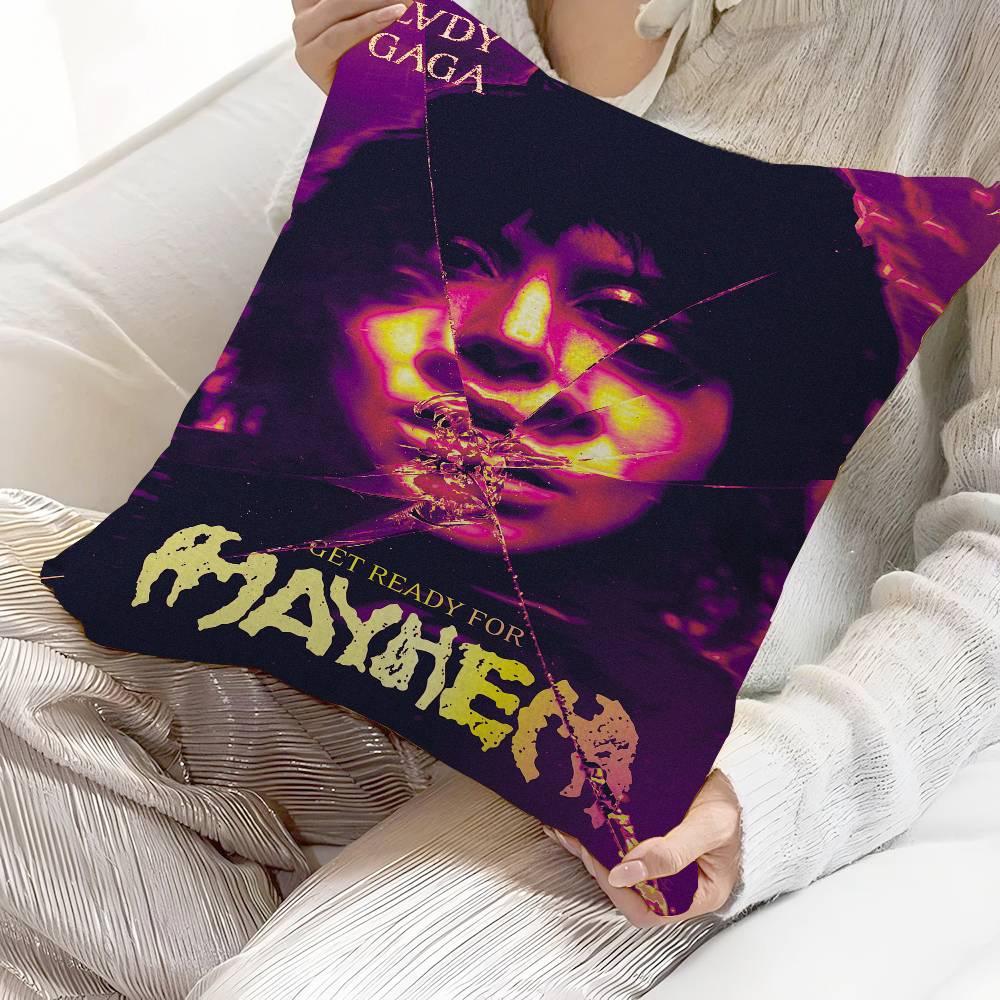 LLady GGaga Cushion Cover Pillowcase Upholstery Sofa Throw Pillow Home Decor Pillowcas