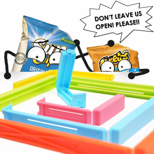 CCINEE Bag Closure Clips, Sealing for Food Storage, Moisture-Proof, Keeps Food Fresh, Prevents Oxidation, and Storing Snacks In the Kitchen, Durable,