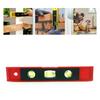 Vertical Horizontal Ruler with 3 Different Bubbles/45°/90°/180°Measuring Level