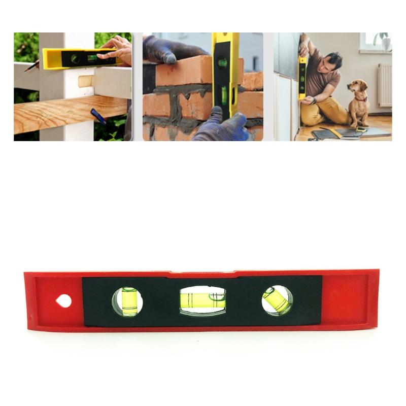 Vertical Horizontal Ruler with 3 Different Bubbles/45°/90°/180°Measuring Level