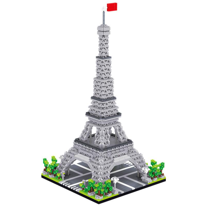 KNEW BUILT LED-lit Guanghan Palace Micro Mini Building Blocks Stunning Decorative Gift Toys for Patient Home Decorations