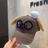Korean Version of the New Parent-child Cartoon Bear Letter Soft Brim Cap Spring and Autumn Shopping Travel New Baseball Cap