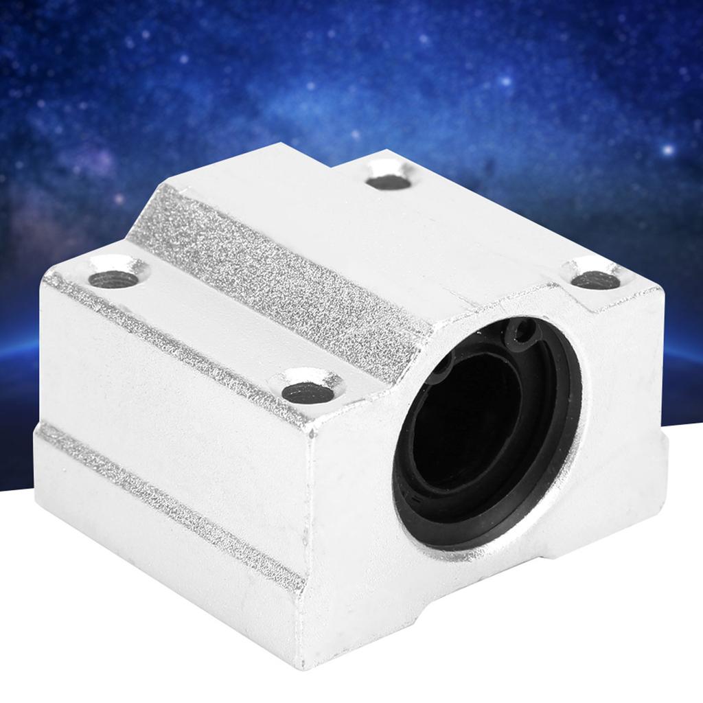 2 Pcs Linear Bearing Slide Block SC12UU Closed Aluminum Alloy Sliding Block