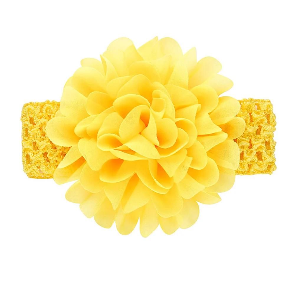 

1Pieces Baby Girls Headbands Chiffon Big Flower Soft Strecth Hair Band Hair Accessories for Baby Girls Newborns Infants Toddlers