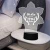 5PCS/Pack Acrylic Light Sheets Creative Star Snowflake Design DIY LED Night Lights Supplies for Christmas Decorations