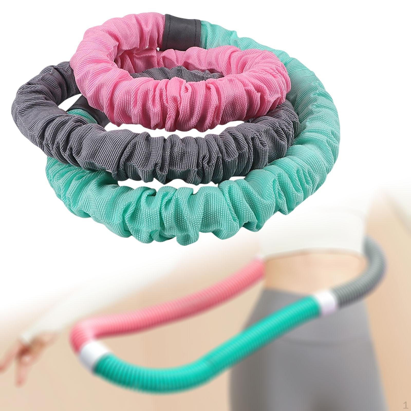 

Exercise Hoop for Gym And Travel, Lightweight Design Suitable Indoor Outdoor Use Pink Green Gray