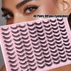48 Pairs Of Large-Capacity False Eyelashes Dd Curled Chemical Fiber Thick Three-Dimensional False Eyelashes
