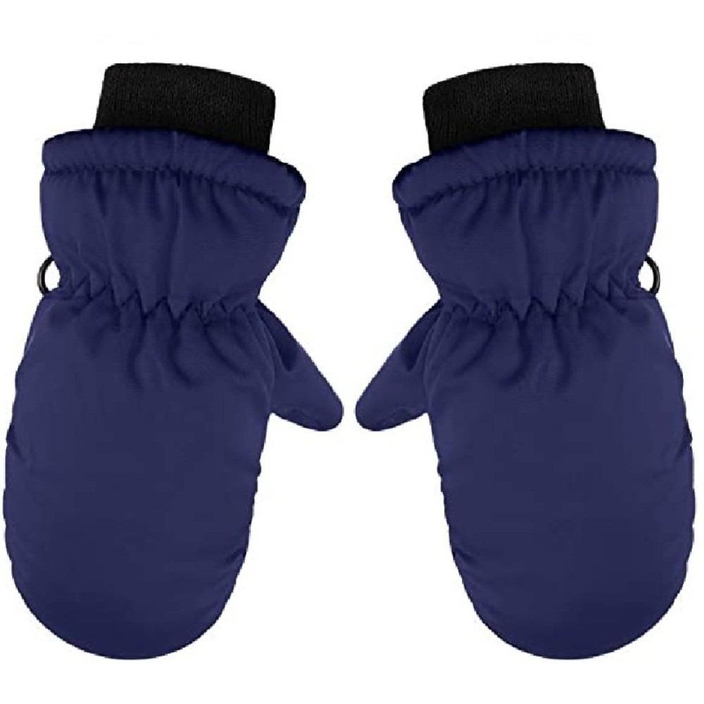Windproof Plush Ski Mittens Waterproof Thick Children Gloves Outdoor Hand Covers Winter Outdoor