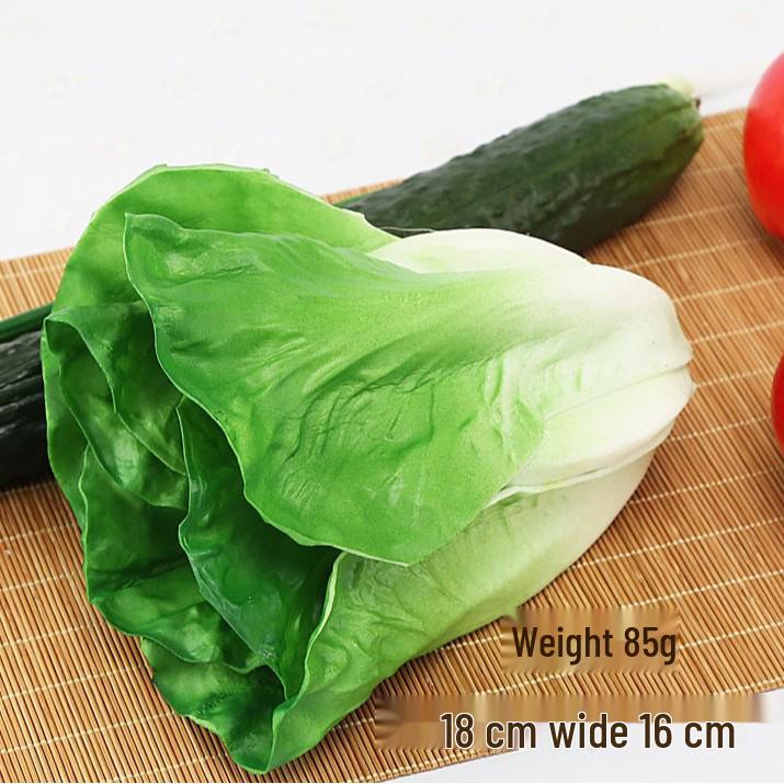 Artificial Vegetables Set: Lettuce, Cabbage, Chili, Green Beans, Cauliflower, Scallions, Eggplant, Celery, Bitter Melon, Cucumber, Luffa
