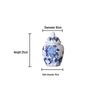 High-Grade Embossed Ceramic Vase for Living Room Decor - Chinese Style Dry Flower Ornament