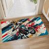 Colorful Owl Indoor Door Mat, Inch, Floor Area Rug for Entryway, Living Room, or Bathroom, Non-Slip Doormat, Animal Owl