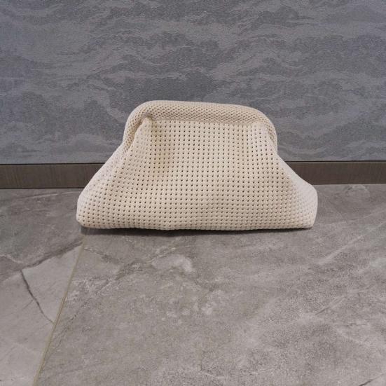 Knitted Cloud Clutch Summer Beach Purse Women Evening Handbag Solid Color Clutch for Party Date Weddings Friend Gatherings