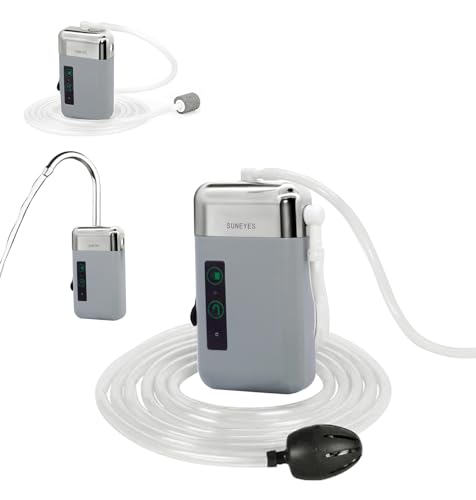 

SUNEYES Rechargeable Water Pump, Drainage Pump, Water Pump with Sensor, Air Pump, Outdoor Pump, LED Light, Water Supply Pump, Electric Pump, Water Pum