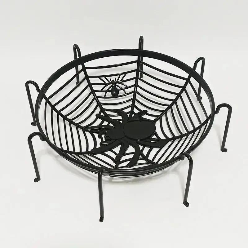 1 Pcs Creative Design Halloween Fruit Tray Practical Spider Web Snack Platter Festival Party Candy Tray Home Decorative Goods