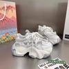 Dad Shoes Girl 2025 Autumn New Breathable Mesh European Platform Sneakers Versatile Casual Shoes ins Trendy Shoes