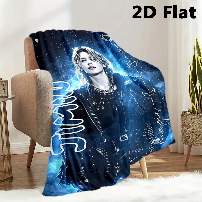 Korean Stamp 2020 Hope Blanket Home Decor Sofa Blanket Sheet Office Rest Blanket Digital Printing