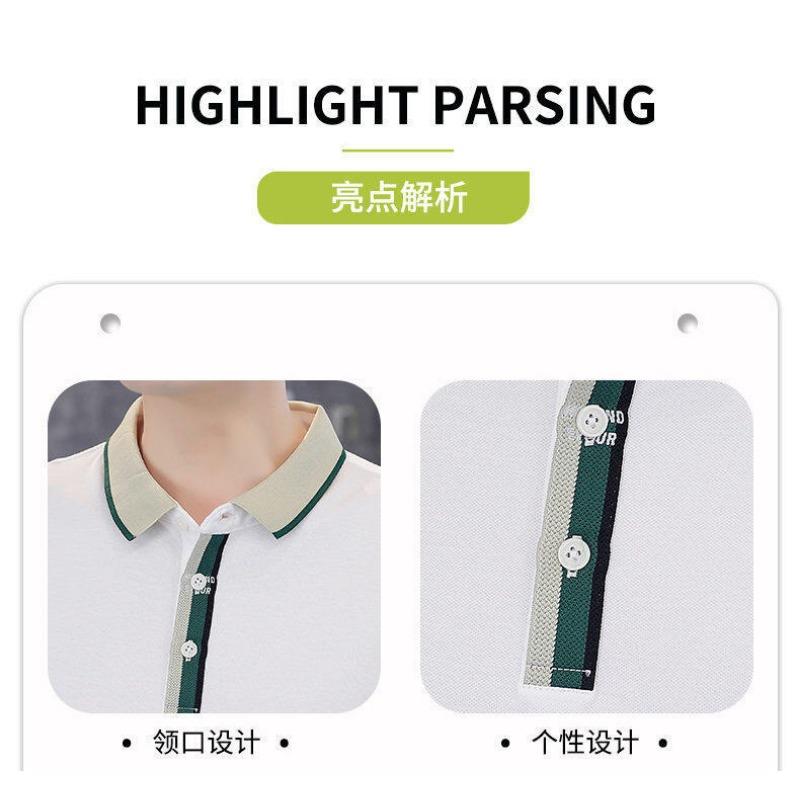 Men S Summer Short Sleeve Polo Shirt Loose Fit Breathable Top