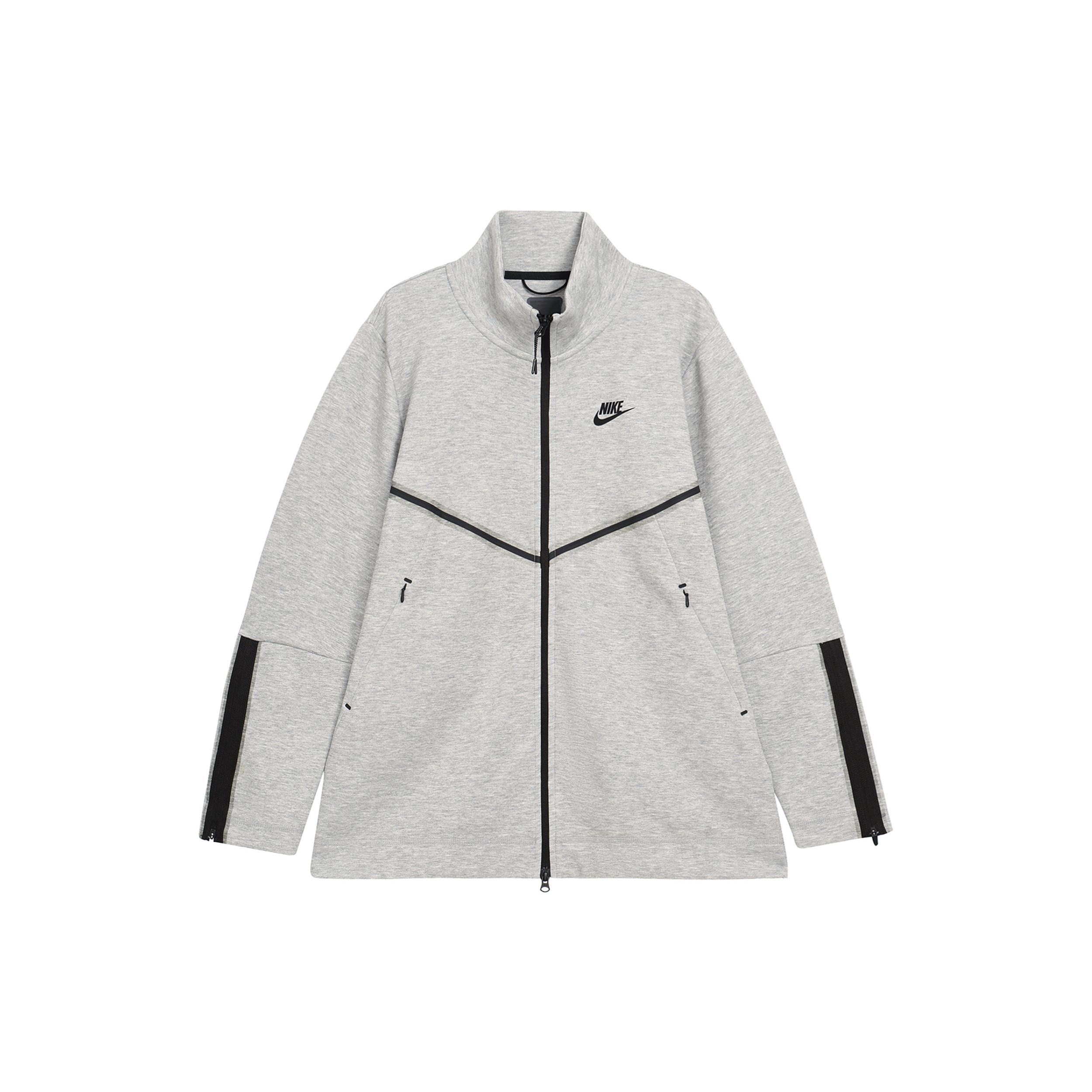 

New Nike Sportswear Women s Tech Fleece Full Zip Sweatshirt Grey CW4297-063 M