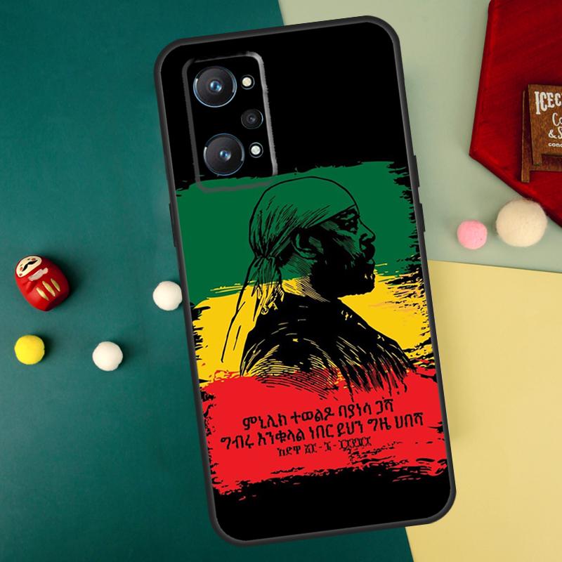 Emperor Menelik Ii Of Ethiopia Adwa For Realme 10 11 12 13 14 Pro Plus C67 C65 C63 C61 C55 C53 C51 C35 C71 C75 GT7 15 Pro Case