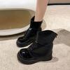 Fashion Winter 2024 New In Platform Half High Boots for Women Y2k Designer Luxury On Promotion Quality Waterproof Mid Calf Shoes Woman