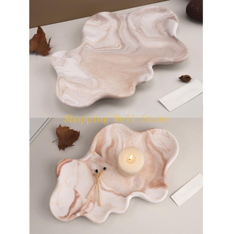 KX4B Waves Tray Molds Storage Tray Silicone Mould Crafting Molds Epoxy Resin Molds Jewelry Tray Molds Castings Molds