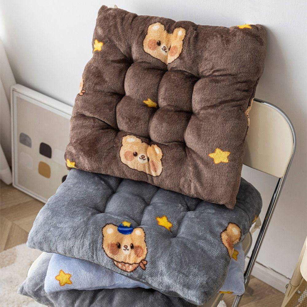 Cartoon Chair Pad Plush Stool Cushion Portable Floor Pillow  for Home&Office