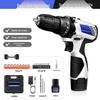 12V Lithium Battery Multifunction Handheld Drill Set with Brush Motor